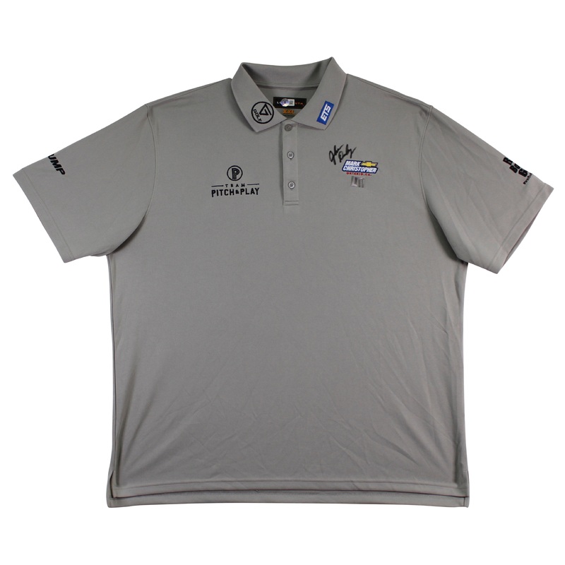 John Daly Authentic Signed Grey Polo Shirt BAS #BK84754