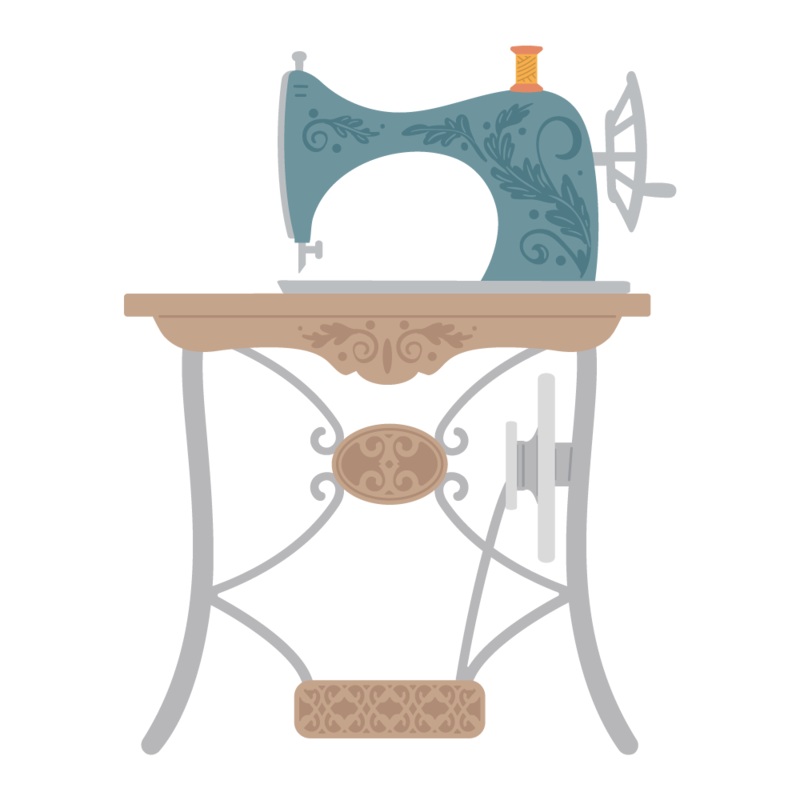 Lovely Layers: Antique Sewing Table – Honey Cuts