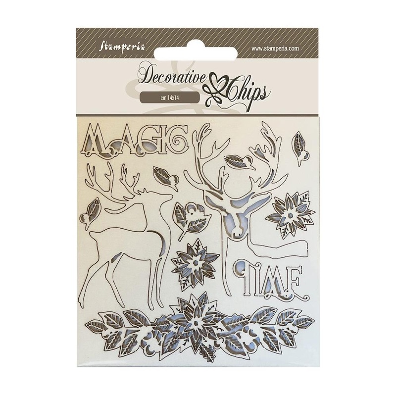 Stamperia Decorative Chips 5.5X5.5 Magic Time