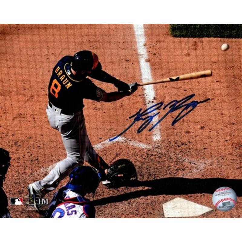 Brewers All Star RYAN BRAUN Signed 8×10 Photo #5 AUTO – 2007 ROY – 2011 MVP