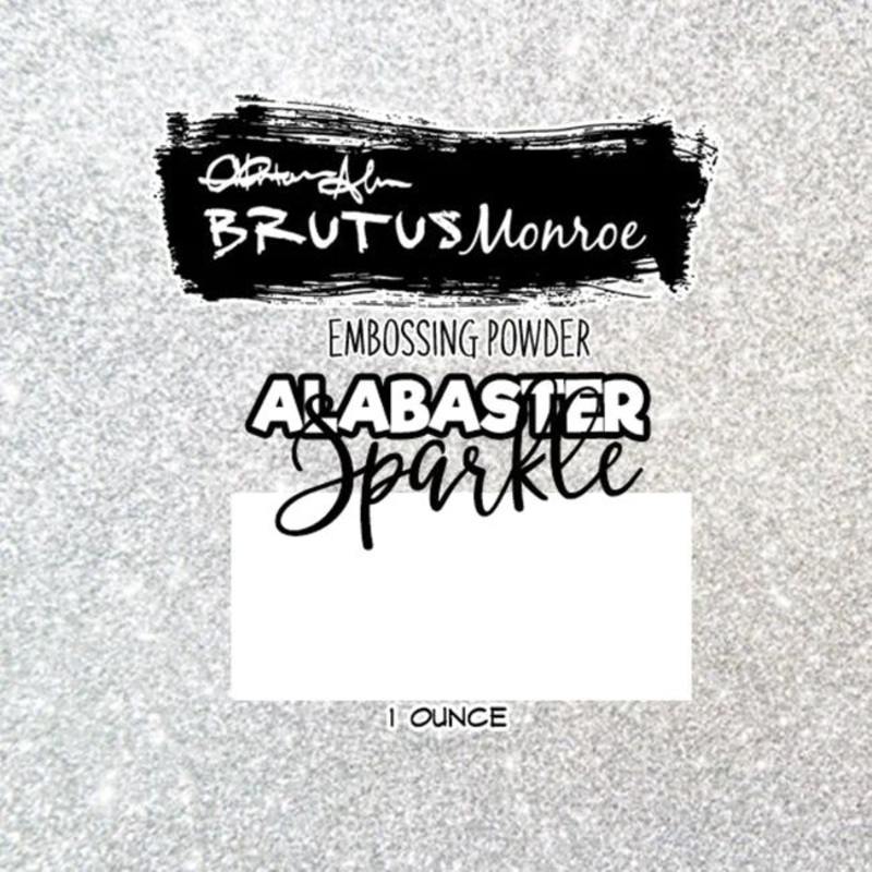 Brutus Monroe Embossing Powder – Alabaster Sparkle