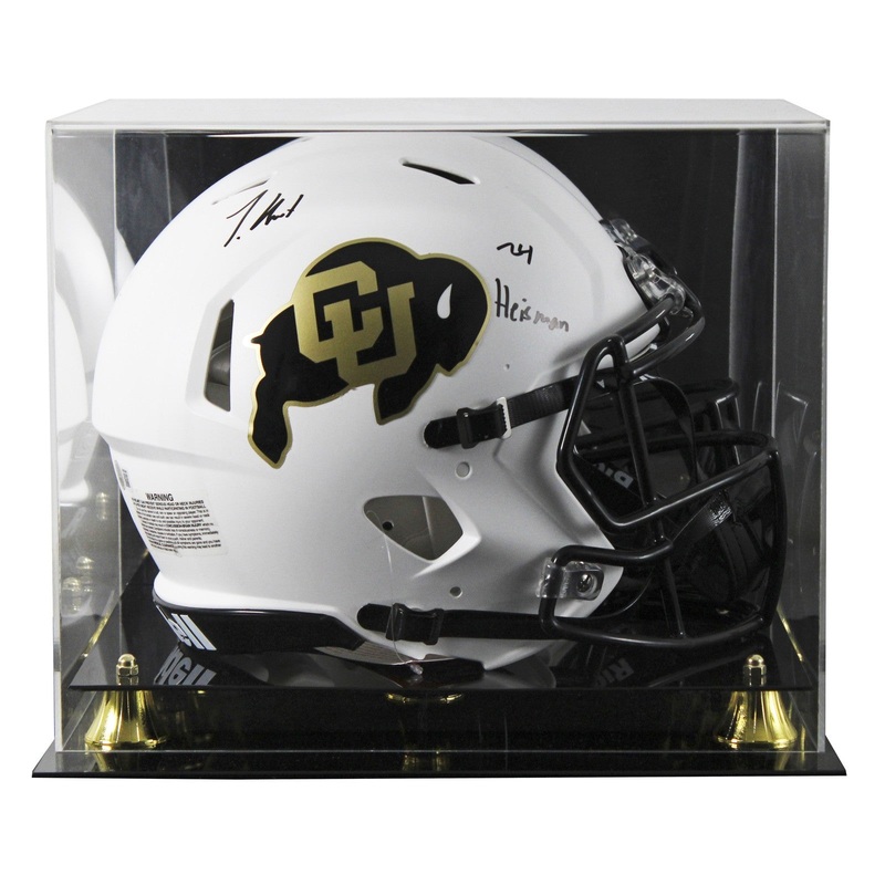 Colorado Travis Hunter 24 HT Signed White F/S Speed Proline Helmet W/ Case BAS