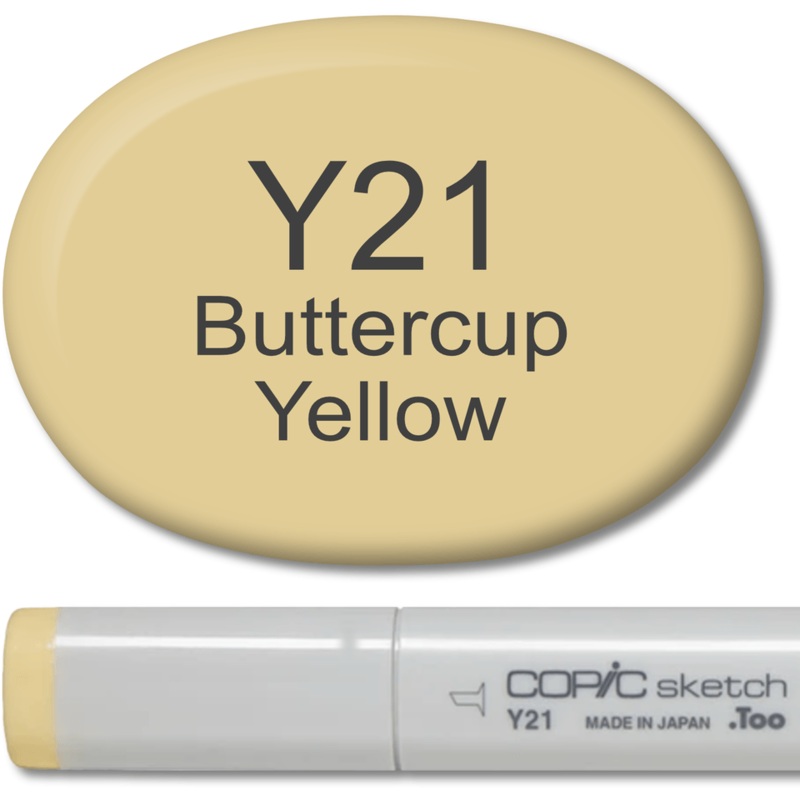 Copic Sketch Marker – Y21 Buttercup Yellow
