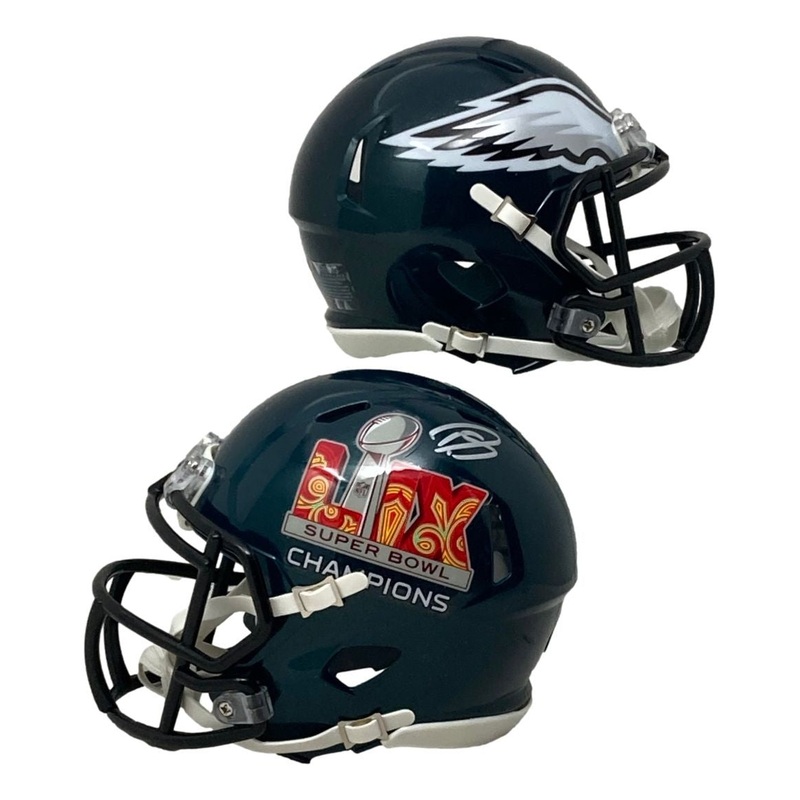 Darius Slay Signed Philadelphia Eagles Super Bowl 59 LIX Mini Speed Helmet BAS