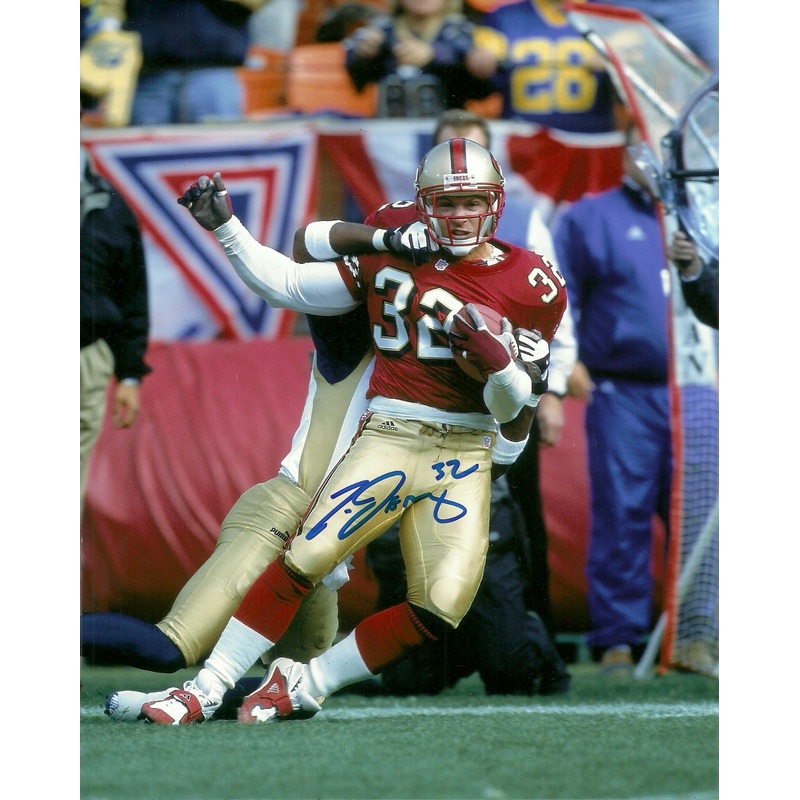 San Francisco 49ers TRAVIS JERVEY Signed 8×10 AUTO Photo #1