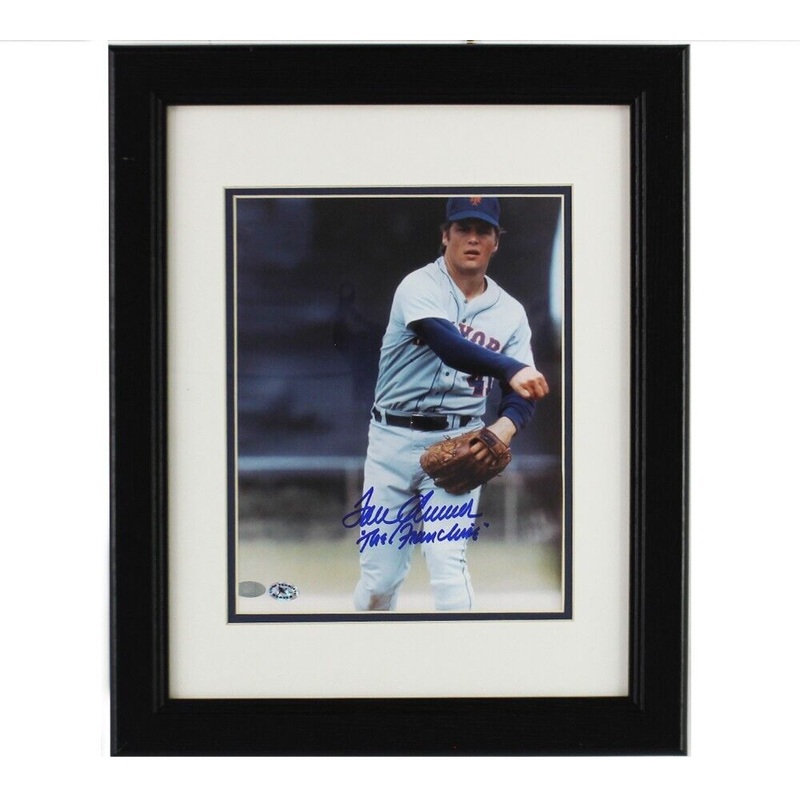 Tom Seaver Signed New York Mets Framed 8×10 MLB Photo with The Franchise Insc