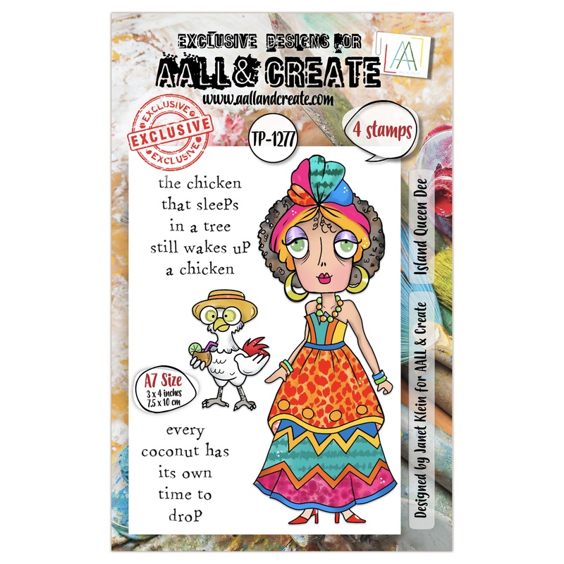 #TP-1277 – A7 Stamp Set – Island Queen Dee