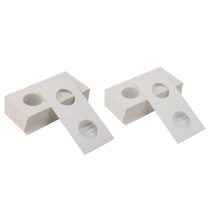 100x Cardboard Coin Holders Cover Coin Collection Sleeves Coin Accessories