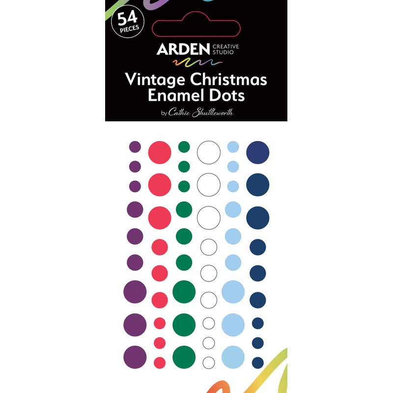 Arden Creative Studio Vintage Christmas Enamel Dots