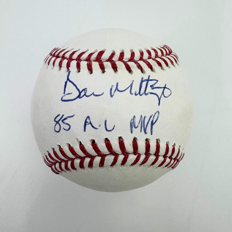 Autographed/Signed Don Mattingly 85 AL MVP Rawlings Baseball ROML JSA COA