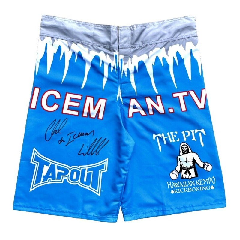 Chuck The Iceman Liddell Signed UFC Tapout Trunks (PSA) MMA Hall of Fame 2009