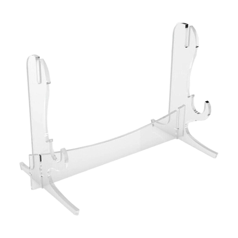 Elegant Sword Display Stand for Home or Office Decoration, Collectibles Holder and Musical Instrument Rack, Clear Acrylic Design