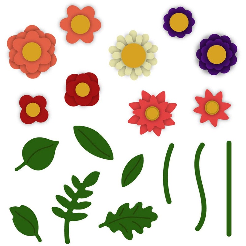 Itty Bitty Fall Flowers – Honey Cuts