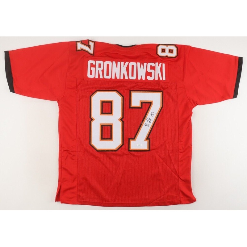 Rob Gronkowski Signed Buccaneers Jersey (JSA COA) Tampa Bay Super Bowl Champ TE