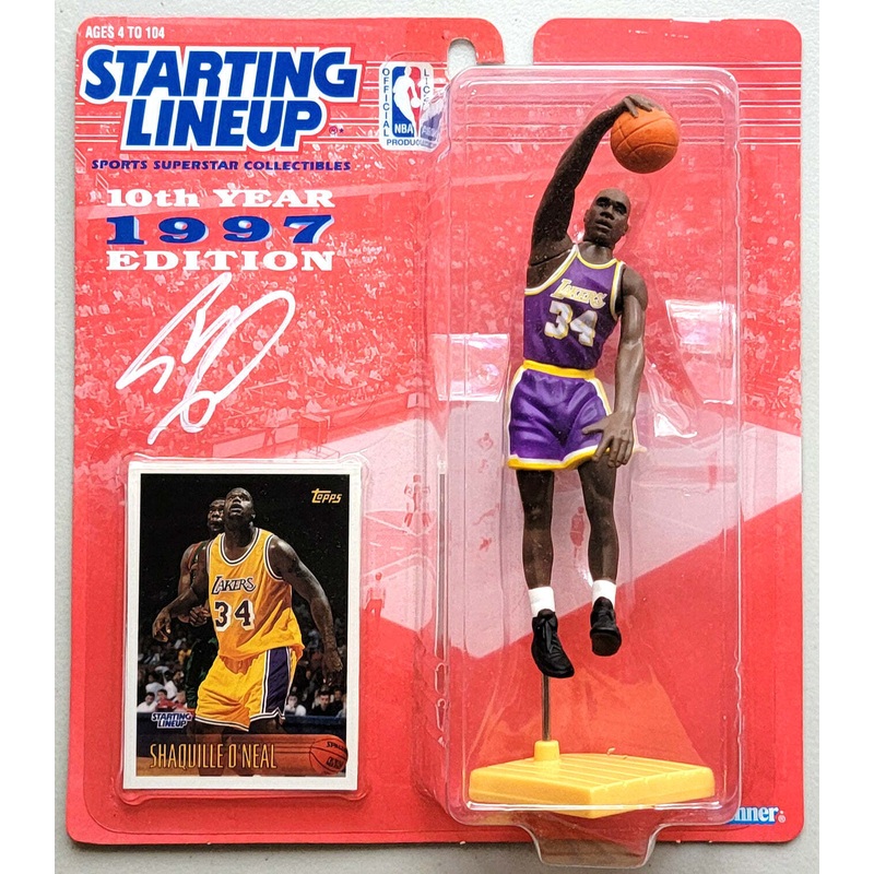 Shaquille O’Neal Autographed Los Angeles Lakers 1997 Starting Lineup Beckett