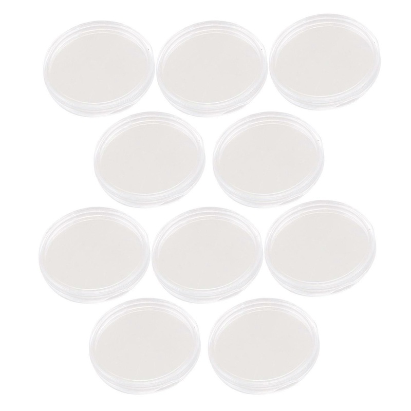 10 pcs Small round  parent plastic coin capsules box 30mm