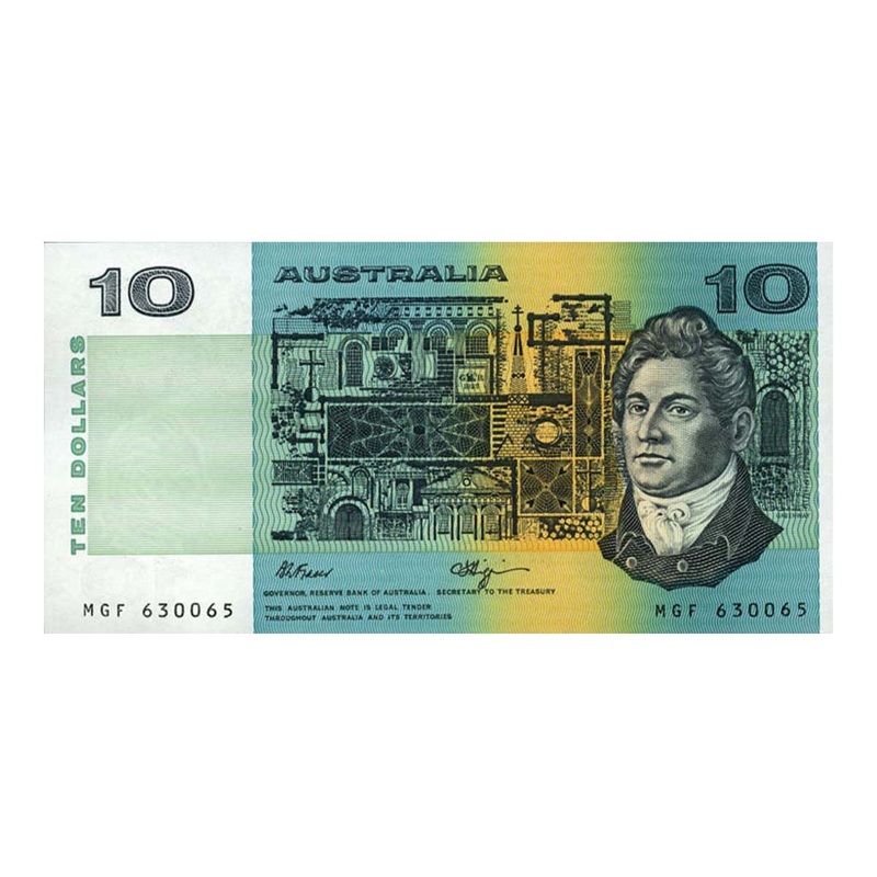 1989 $10 R312 Fraser/Higgins Unc