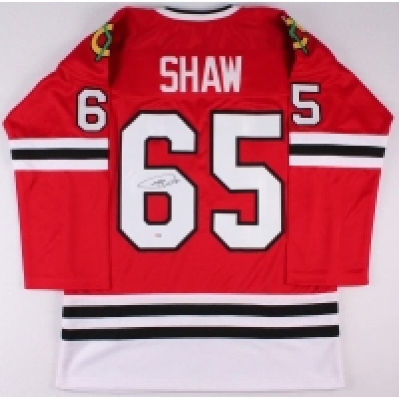 Andrew Shaw Signed Chicago Blackhawks Jersey (PSA COA) 2xStanley Cup Champion