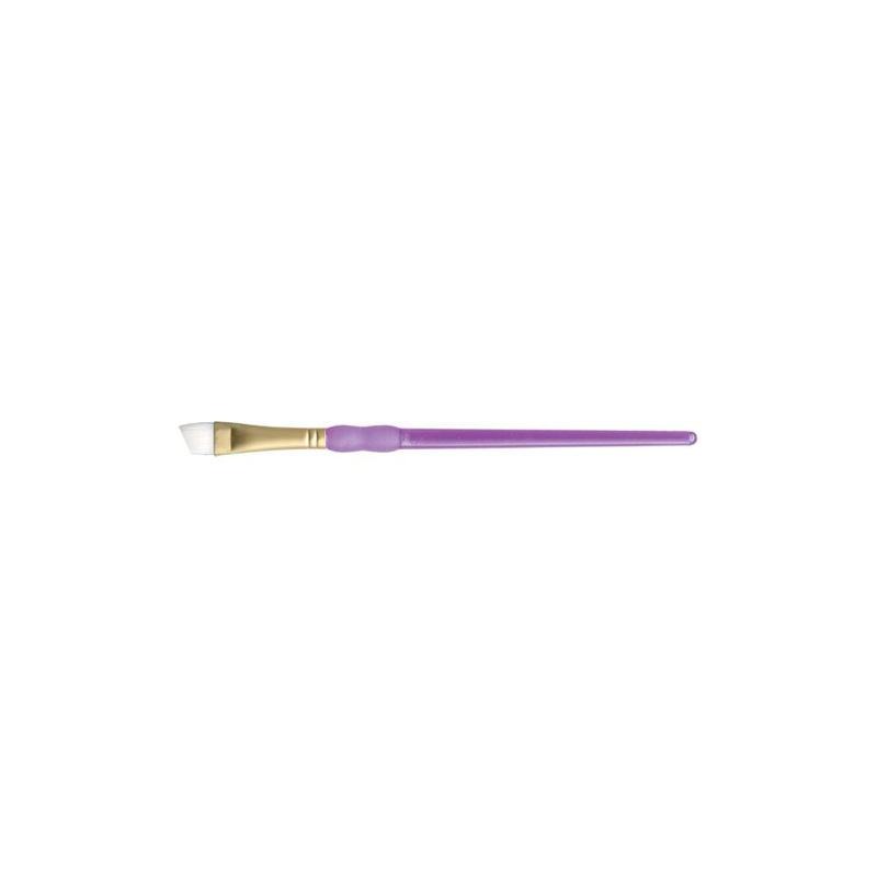 Crafter’s Choice White Taklon Angular Brush 1/2 Width