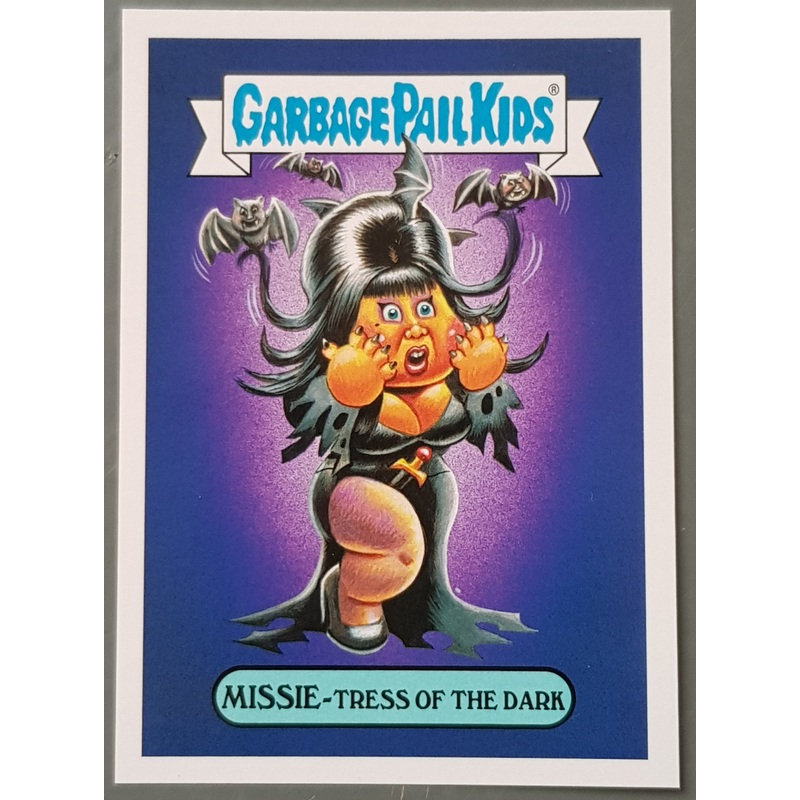Garbage Pail Kids We Hate the 80s Celebrities #9b – Missie-Tress of the Dark Trading Card