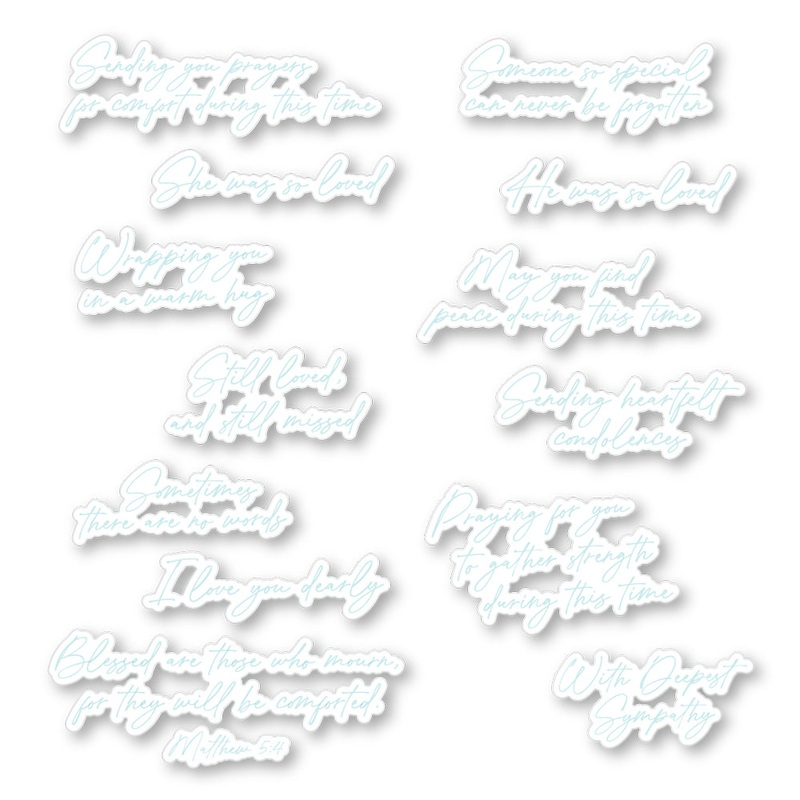 Heartfelt Condolences – Coordinating Honey Cuts