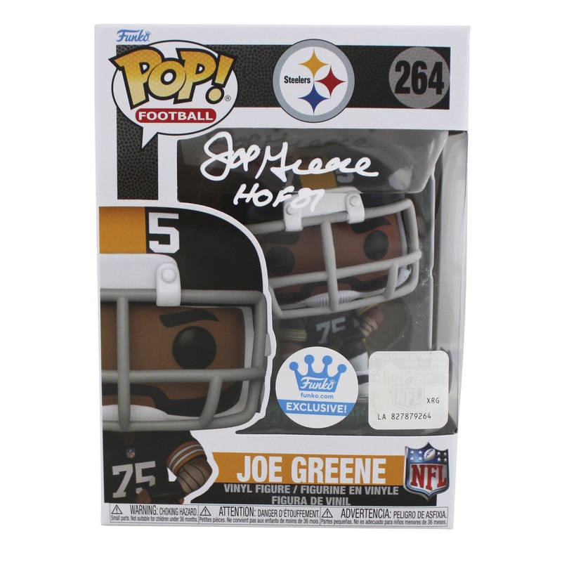 Steelers Joe Greene HOF 87 Signed #264 Funko Pop Vinyl Figure BAS Witnessed