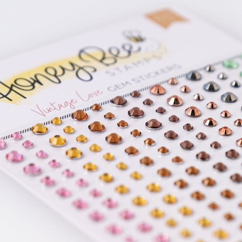 Vintage Love Gem Stickers – 210 Count