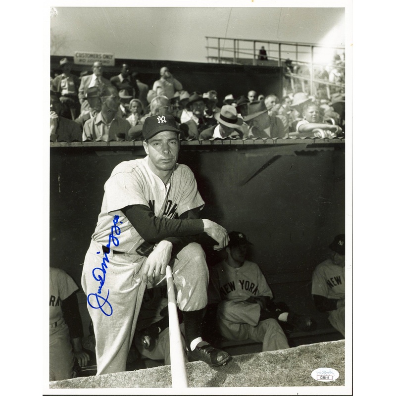 Yankees Joe DiMaggio Authentic Signed 11×14 Black & White Photo JSA #XX55545