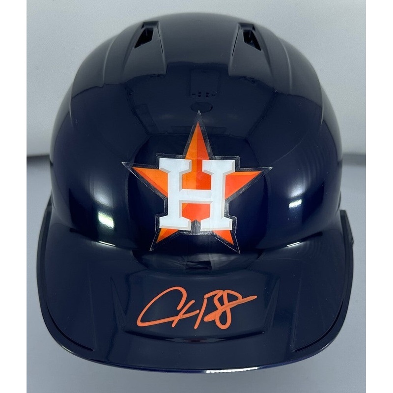 Astros WS Champ ALEX BREGMAN Signed Full Size Rawlings Baseball Helmet AUTO BAS