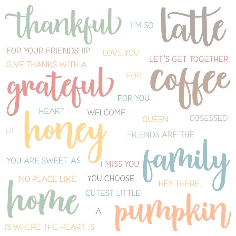 Bitty Buzzwords: Fall – 6×6 Stamp Set
