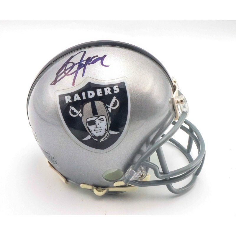 Bo Jackson Autographed Raiders Mini Helmet JSA COA