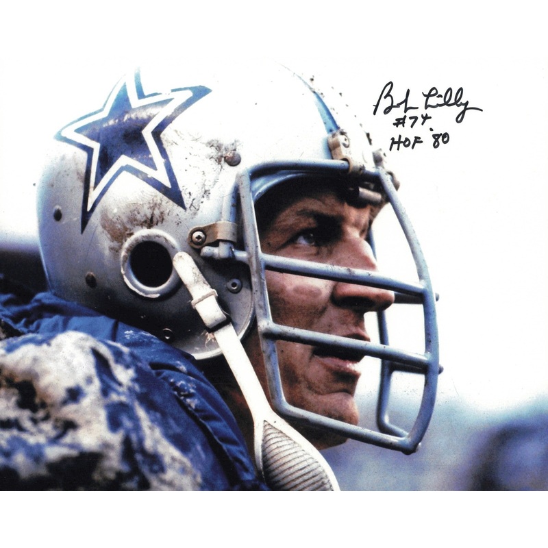 Bob Lilly Autographed Signed 8×10 Photo Dallas Cowboys SKU #245875