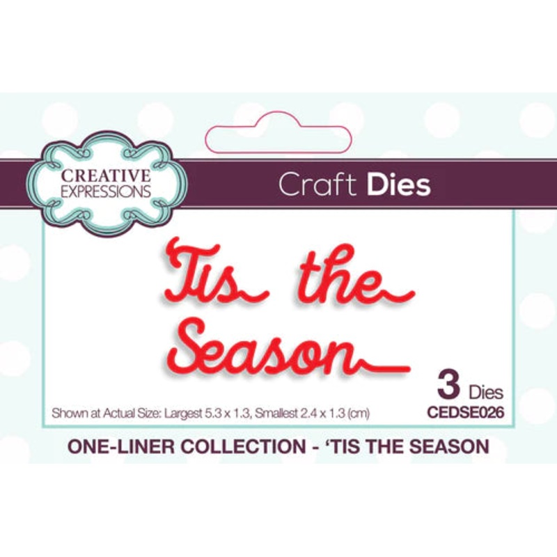 Creative Expressions One-liner Collection ‘Tis The Season Craft Die