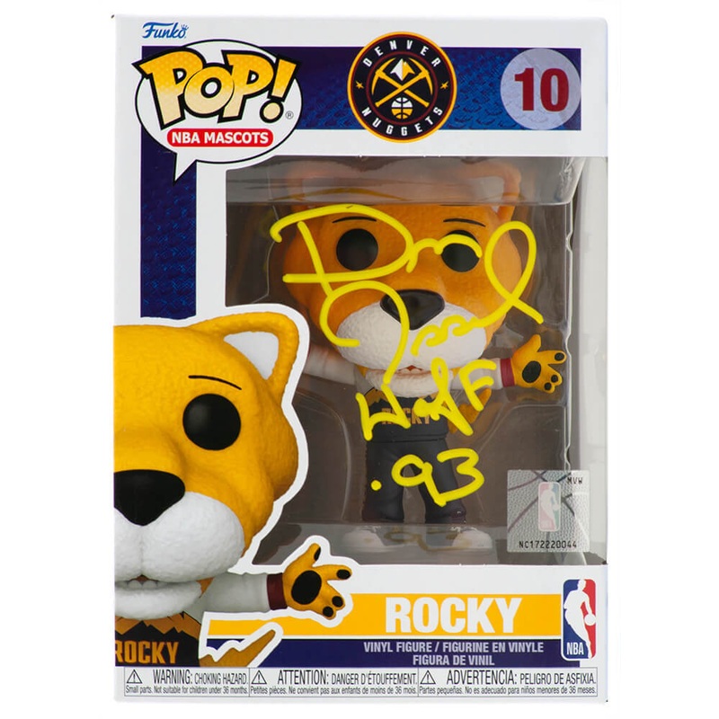 Dan Issel Signed Nuggets ‘Rocky’ Mascot Funko Pop Doll #10 w/HOF’93 – (SS COA)