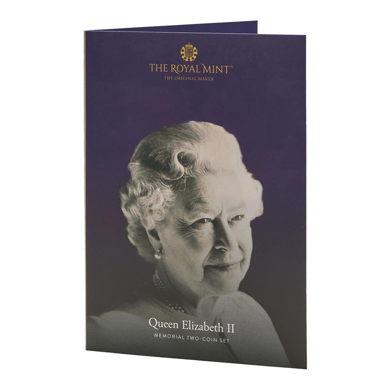 Great Britain Queen Elizabeth II Memorial Crown Pair