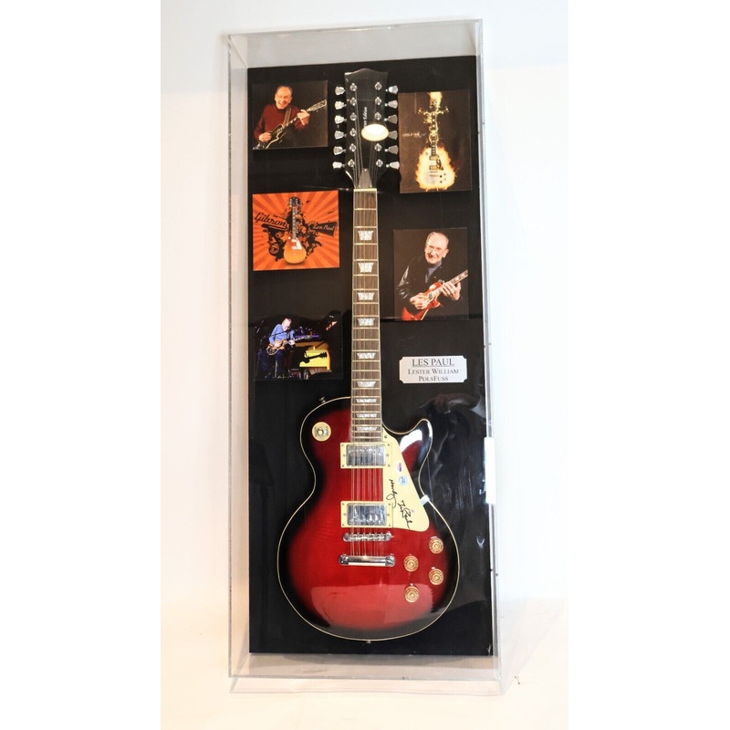 Les Paul Autographed Guitar with Deluxe Case