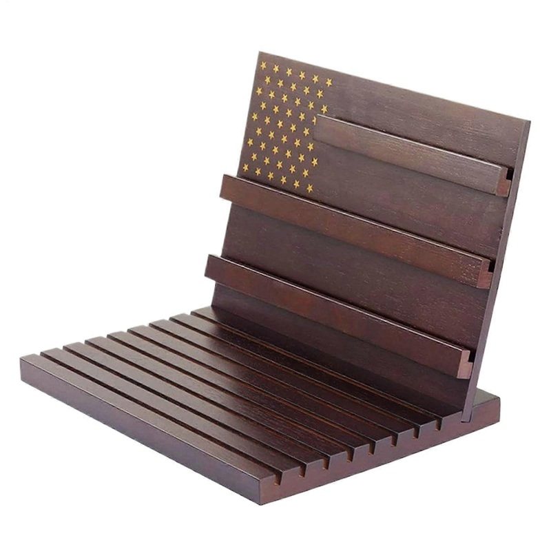 Presentation stand for challenge coins  Display shelf for wooden badges  Multilayer coin holder