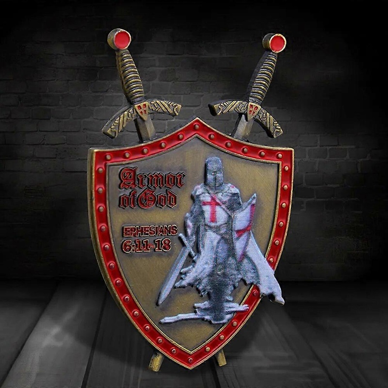 Shield Challenge Coin Armor Of God Military Coin Knight Fencing Equipment Military Coin Lovely Gift