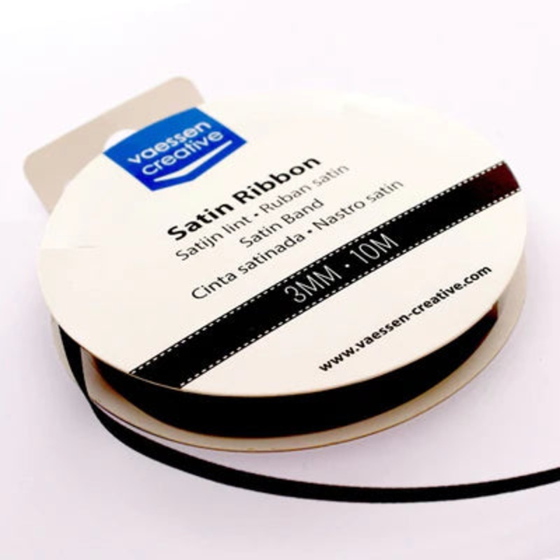 Vaessen Creative Satin Ribbon 3mmx10m Brown