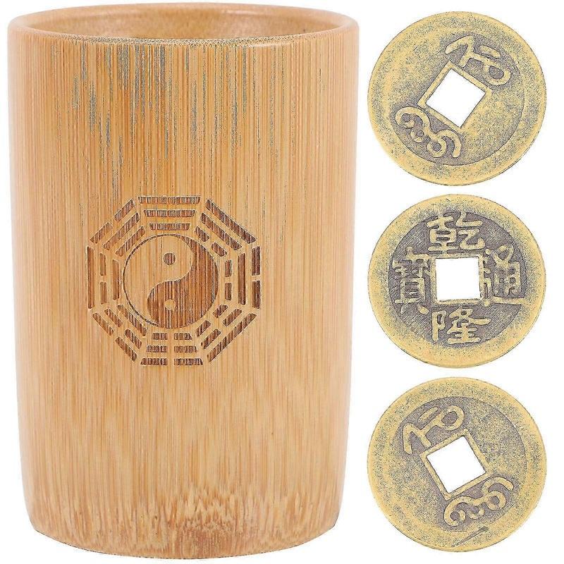 1 Set Copper Coins for Buddhist Divination Game Tools