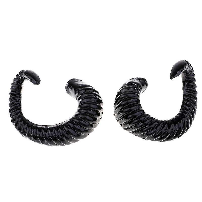Artificial Ram Horns Costume Accessory for DIY Gothic Hair Headband Hoop B