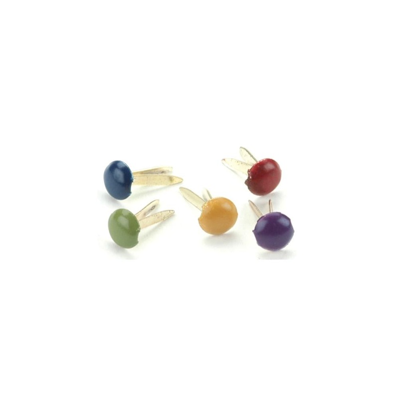 Creative Impressions Mini Metal Paper Fasteners 3mm 100/Pkg Round – Matte Heritage