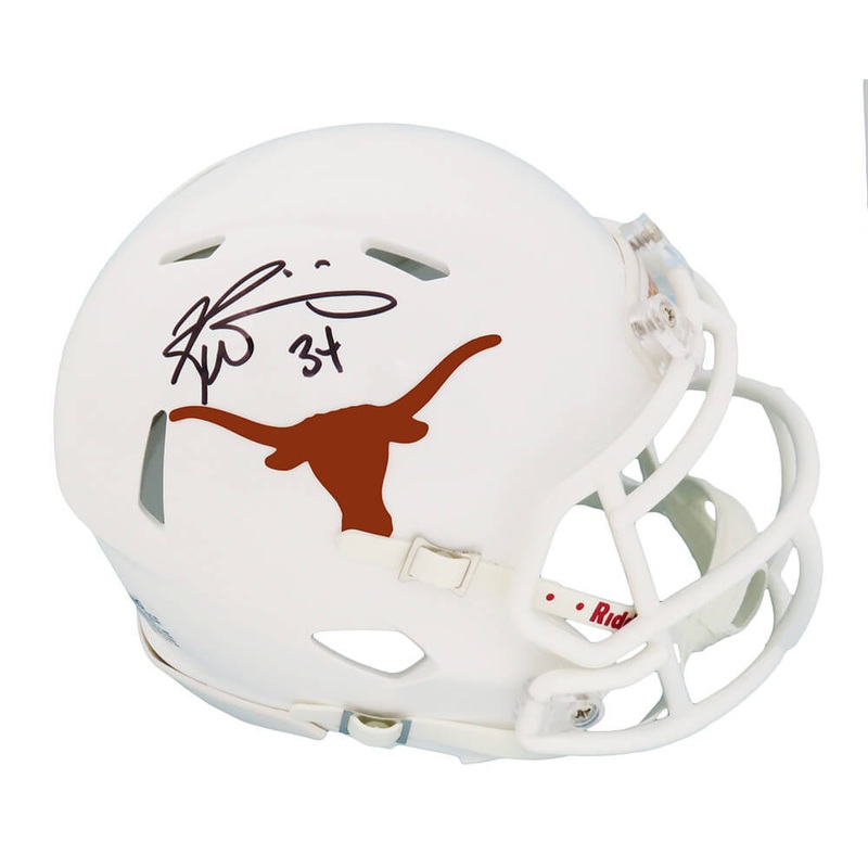Ricky Williams Signed Texas Longhorns Riddell Speed Mini Helmet – SS COA