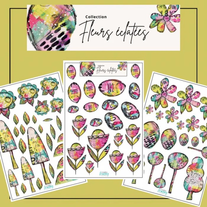 Ronron Designs – phmres  dcouper Marika Lemay: Fleurs Eclate