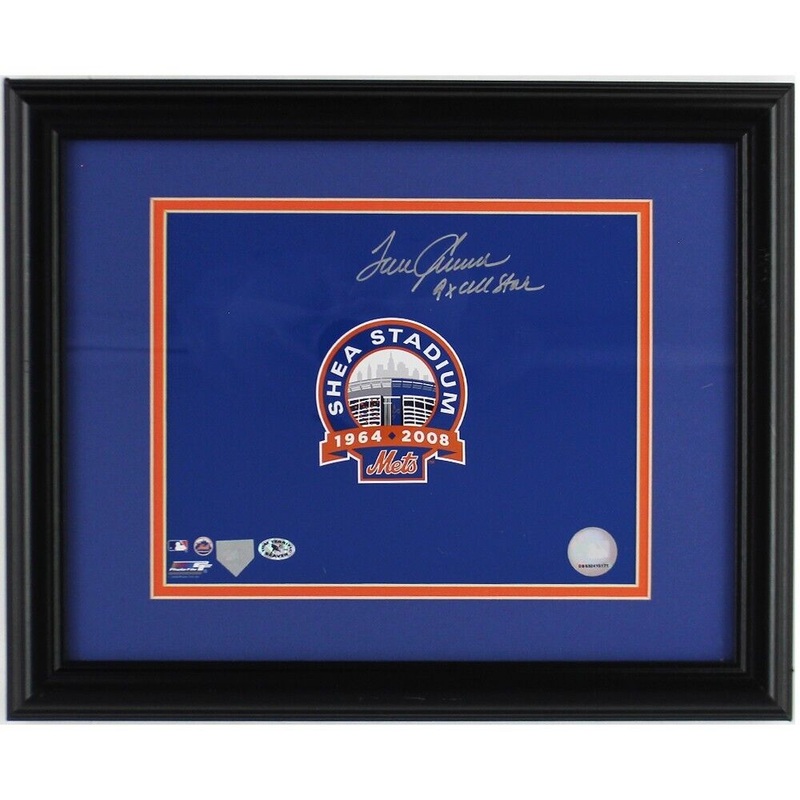 Tom Seaver Signed New York Mets Framed 8×10 MLB Shea Stadium 1964-2008 Logo -9x
