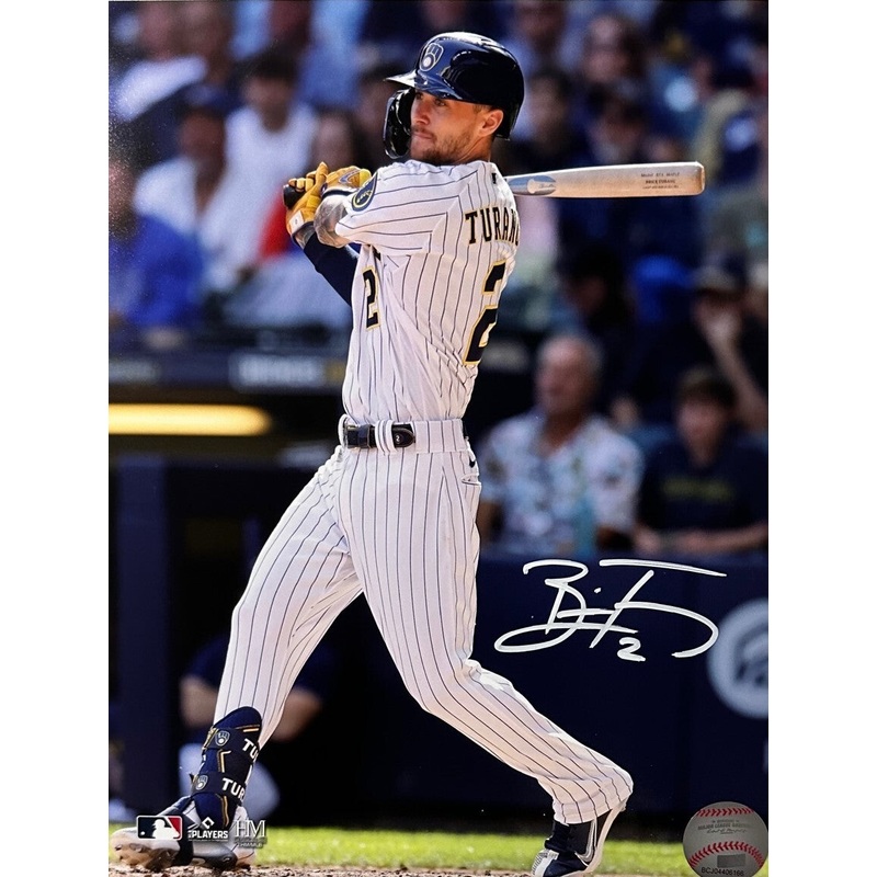 Brewers Infield Prospect BRICE TURANG Signed 8×10 Photo #2 AUTO