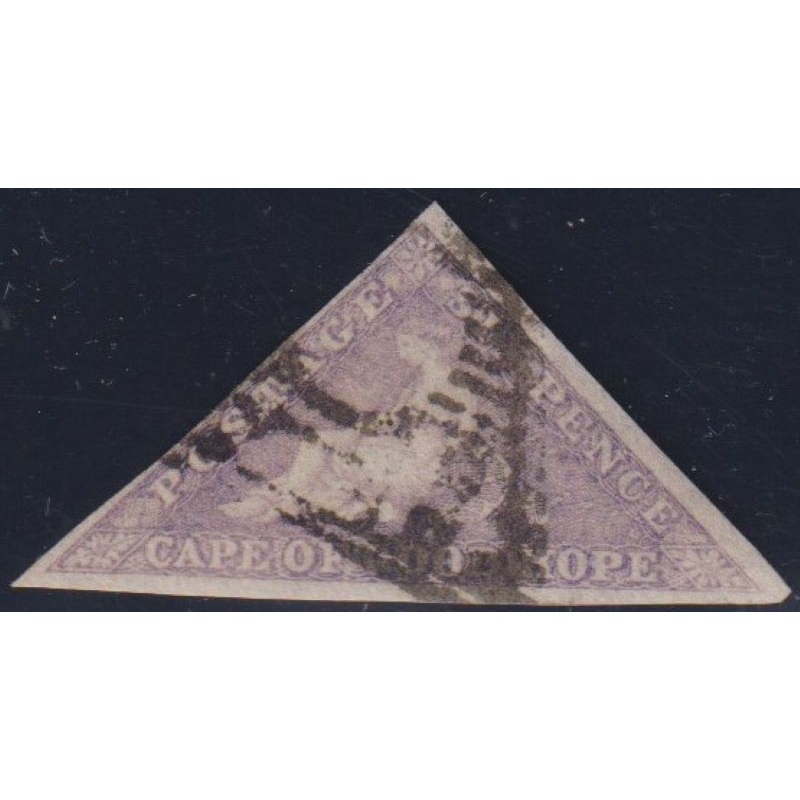 CAPE OF GOOD HOPE 1858 6d TRIANGLE FINE USED