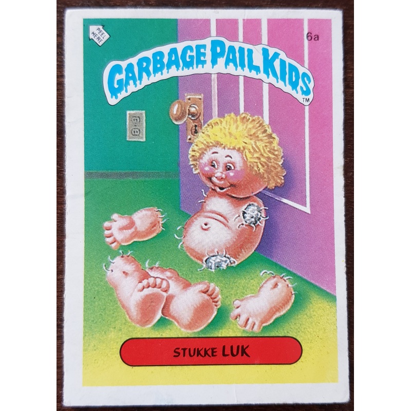Garbage Pail Kids Dutch Series 1 #6a – Stukke Luk Sticker