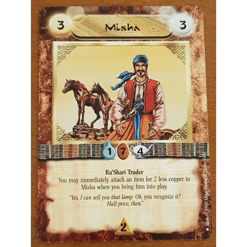 Legend of the Burning Sands TCG Misha Promo Card