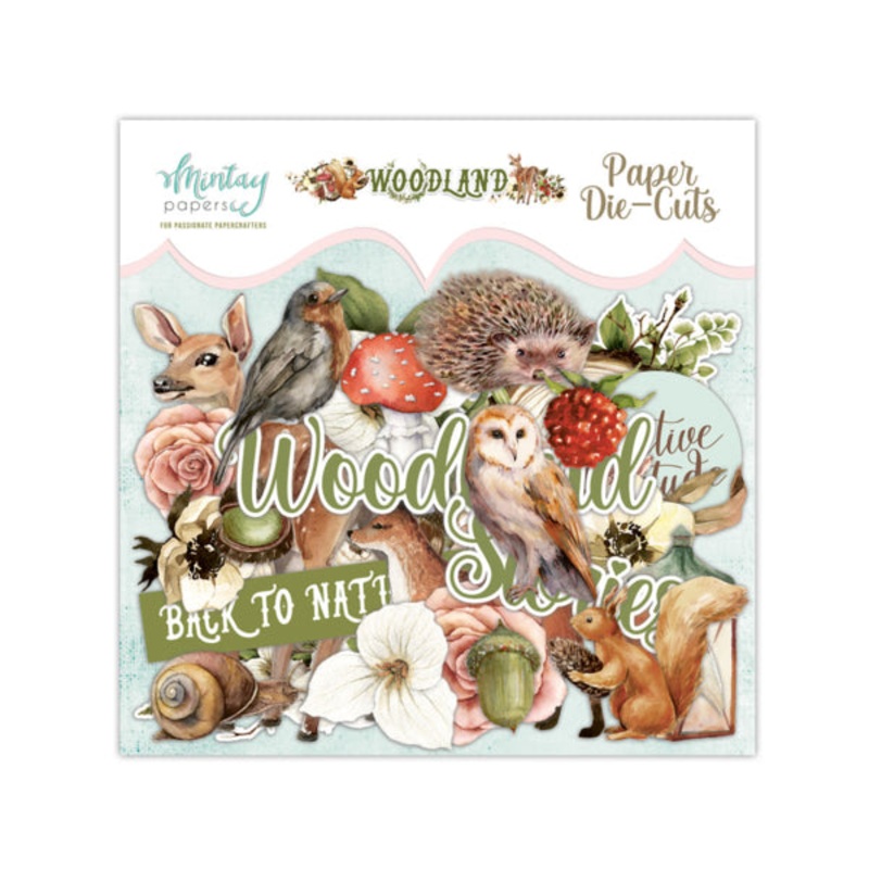 Mintay Papers PAPER DIE-CUTS – WOODLAND, 53 PCS